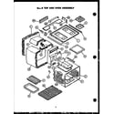 Caloric RSS354-OF main top/oven assembly diagram