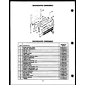 Caloric RSS354-OF backguard assembly (rss369-of) (rss380-of) diagram