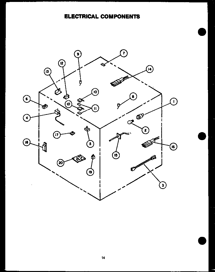 Caloric RSS353-OF electrical components diagram