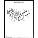 Modern Maid PHU201UWW/P1130714NW oven door parts diagram