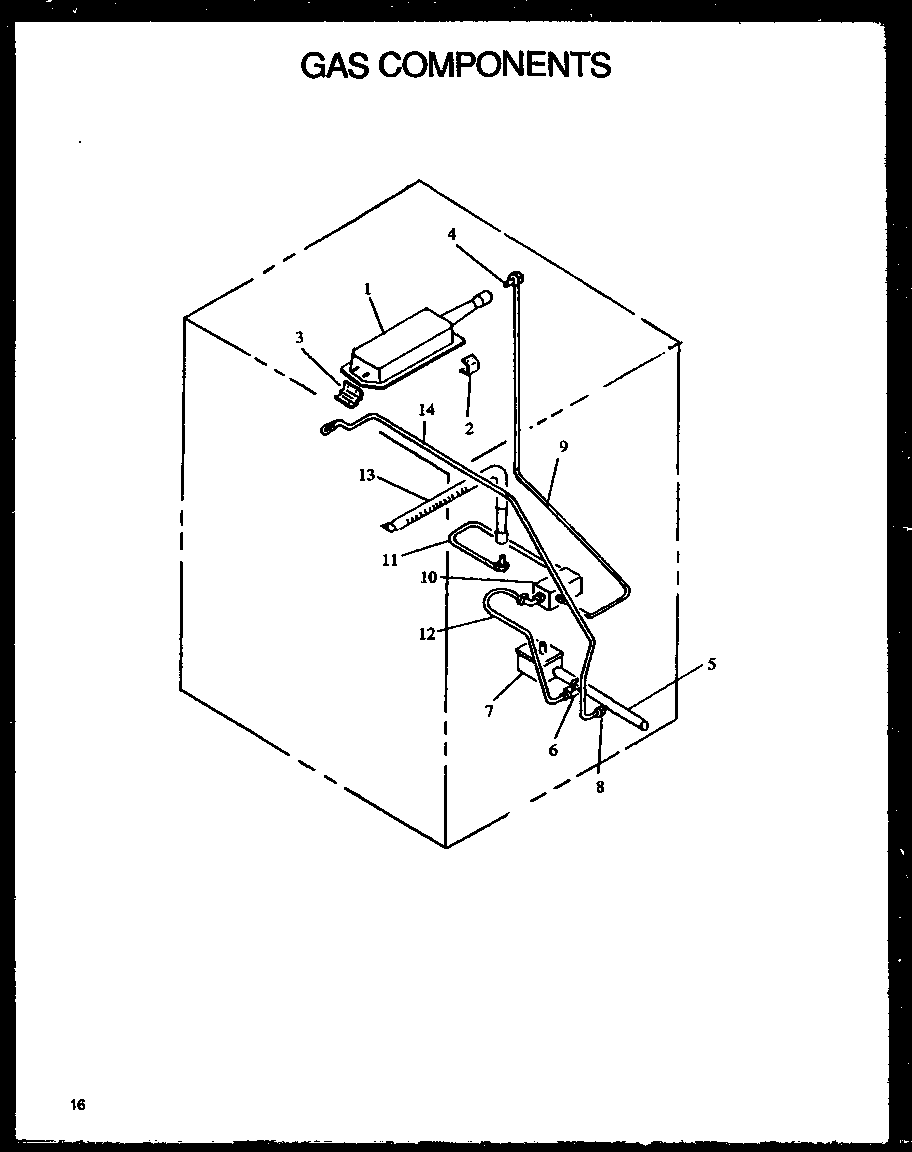 Modern Maid PHU201UK/P1130729NK gas components diagram