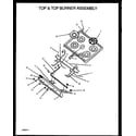 Amana SBK29FA/P1142362NW top & top burner assembly diagram