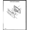 Amana SBK29FA/P1142362NW oven door assembly diagram