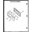 Amana LBP26AA0Y/P1141115NW oven door assembly diagram
