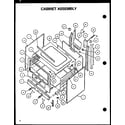 Caloric RLS340UOFC/P1141124NL cabinet assembly diagram