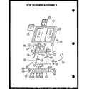 Caloric RLS348UCO/P1141105NL tob burner assembly (rls348uco/p1141105nl) diagram