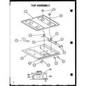 Caloric RLS348UCO/P1141105NL top assembly (rls348uco/p1141105nl) diagram