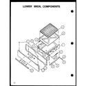 Caloric RLS348UCO/P1141105NL lower broil components (rls348uco/p1141105nl) diagram