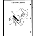 Amana CBP24AA backguard assembly (cbp24cb) (cbk26dby) (cbk26fcy) (cbp26cby) (cbk28fgy) diagram