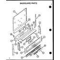 Caloric RST308UL-P1130723NL backguard parts (rst382uk/p1141220nk) (rst388uww/p1141221nw) diagram