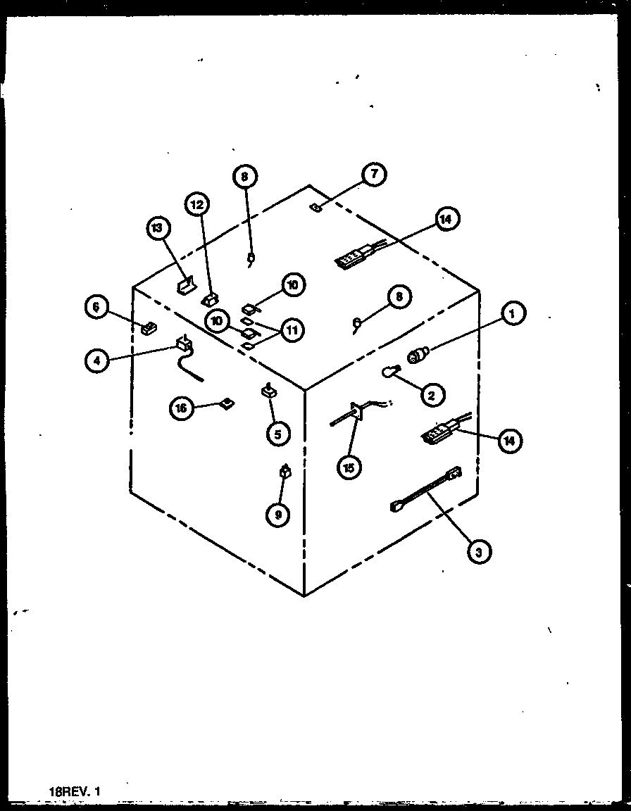 Caloric RST378UL-P1141203NL electrical components diagram