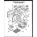 Modern Maid PHU101-OF main top and oven assembly diagram