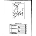 Caloric RMR395 broiler door parts diagram