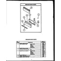 Caloric RMR340 broiler door parts diagram