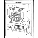 Caloric RMR340 upper oven parts diagram