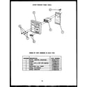 Caloric RKD394 upper control panel parts diagram
