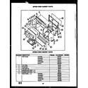 Caloric RLD356 upper oven  cabinet parts (rmd393) (rld395) (rmd395) (rmd399) diagram
