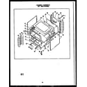 Caloric RLD661 cabinet assembly 36" with griddle (rld664) (rmd664) (rld669) (rmd669) (rmd679) diagram