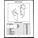 Caloric RLD661 cabinet door assembly (rld640) (rld661) (rld666) (rld664) (rmd664) diagram