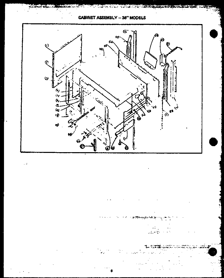 Caloric RMA339 cabinet assembly (rla612) (rma668) diagram
