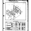 Caloric RLA395 oven door assembly (rla312) (rma312) (rla313) (rma313) (rla314) (rma314) (rla319) (rma319) (rla393) (rma393) (rla612) diagram