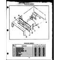 Caloric RMA393 backguard assembly (rma366) (rma668) diagram
