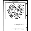 Caloric RMA393 upper oven cabinet parts (rla393) (rma393) (rla395) (rma395) (rma397) diagram