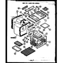 Modern Maid PHU101 main top/lower oven assembly diagram