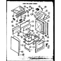 Modern Maid PHU101 lower oven cabinet assembly diagram