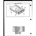 Amana GAK26TC lower storage drawer diagram