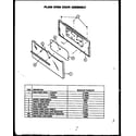 Caloric RMS357-OF plain oven door assembly (rls312-of) (rls313-of) diagram