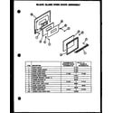 Caloric RMS357-OF black glass oven door assembly (rls342-of) (rms342-of) (rls340-of) (rls345-of) (rls357-of) (rms357-of) (rms361-of) (rls358-of) (rls359-of) (rms359-of) diagram