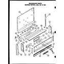 Caloric RST309 backguard parts (rst359) (rst354) (rst361) (rst362) diagram