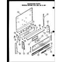 Caloric RST309 backguard parts (rst369) (rst376) (rst380) (rst381) (rst387) diagram