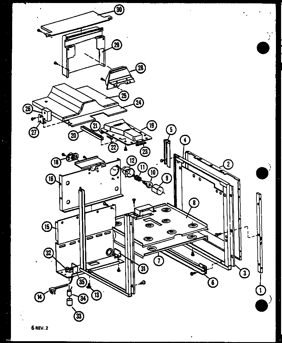 Amana AGC710-P8587804S burner chambers diagram