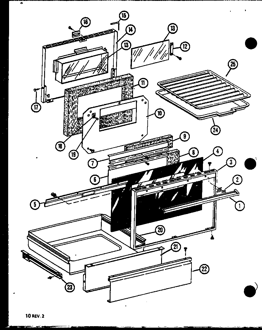 Amana AGC710-P8587804S door and drawer diagram
