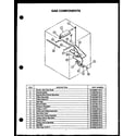 Caloric RKT-396 gas components diagram