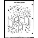 Caloric RKT-396 oven cabinet assembly diagram