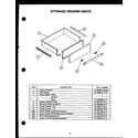 Caloric RKT-396 storage drawer parts diagram