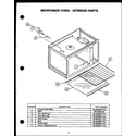 Caloric RKT-396 microwave oven - interior parts diagram