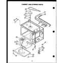Caloric RKT-396 cabinet and stirrer parts diagram