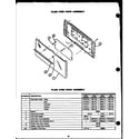 Amana GBP26FB plain over door assembly (gbp24aa0pu) (sbp24aa0pu) (gbk24aa0pu) (sbk24aa0pu) (gbp26aa) (sbp26aa) (gbk26aa) (sbk26aa) diagram