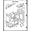 Caloric RHS353-OF cabinet assembly diagram