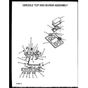 Caloric RBK26AAW-P1142345NW griddle top and burner assembly (rbk28fgw/p1142379nw) (rbk28fgl/p1142379nl) diagram