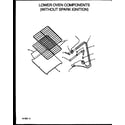 Caloric RBK26AAW-P1142345NW lower oven components (w/ spark ignition) (rbl22aaw/p1142716nw) (rbl22aal/p1142716nl) (rbp22aaw/p1142331nw) (rbp22aal/p1142331nl) (rbp24aaw/p1142332nw) (rbp24aal/p1142332nl) (rbl26aaw/p1142717nw) (rbl26aal/p1142717nl) (rbp26aaw/p1142333nw) (rbp26aal/p1142 diagram