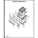 Caloric RBK26AAW-P1142345NW broiler components diagram