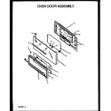 Caloric RBK26AAW-P1142345NW oven door assembly (rbk22aal/p1142355nl) (rbk22aaw/p1142355nw) (rbp26aaw/p1142333nw) (rbp26aal/p1142333nl) (rbp26aaw/p1142347nw) (rbp26aal/p1142347nl) (rbp26cbl/p1142335nl) (rbp26cbw/p1142335nw) (rbp26cbw/p1142348nw) (rbp26cbl/p1142348nl) (rbk26cbl/p11423 diagram