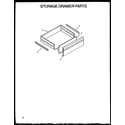 Modern Maid PHU186NB/P1131810N storage drawer parts (phu186nb/p1131810n) (phu186nww/p1131811n) diagram