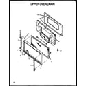 Caloric RMS339 upper oven door diagram