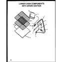 Caloric RLS666 lower oven components with spark ignition (rms399) (rls669) (rms669) (rls679) (rms679) diagram